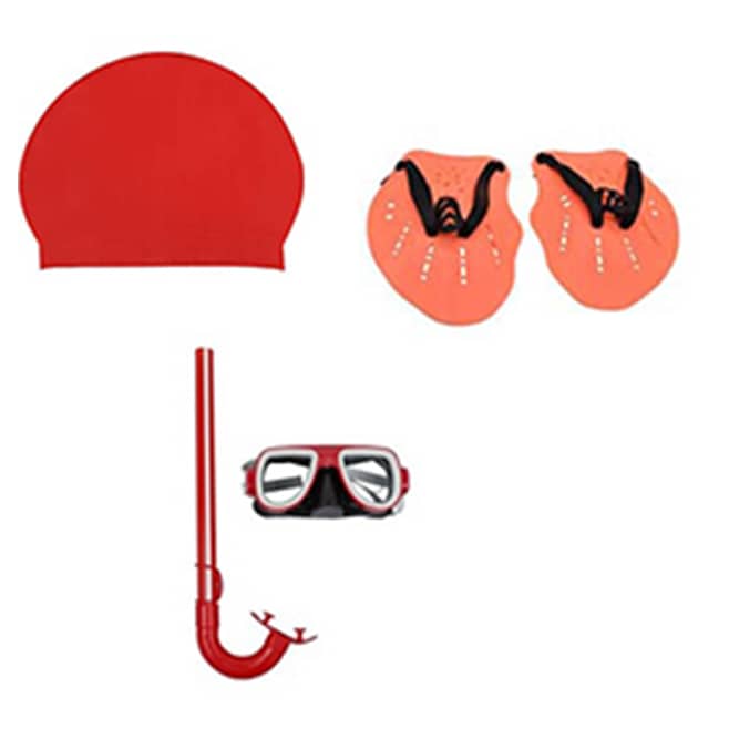 Pack de Natación Completo – Gorra, Máscara, Snorkel y Manopla